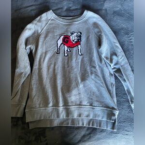 Georgia Bulldogs Crewneck with Retro Logo